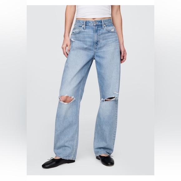 Gap High Rise Barrel Jeans 12/31 - Picture 6 of 8